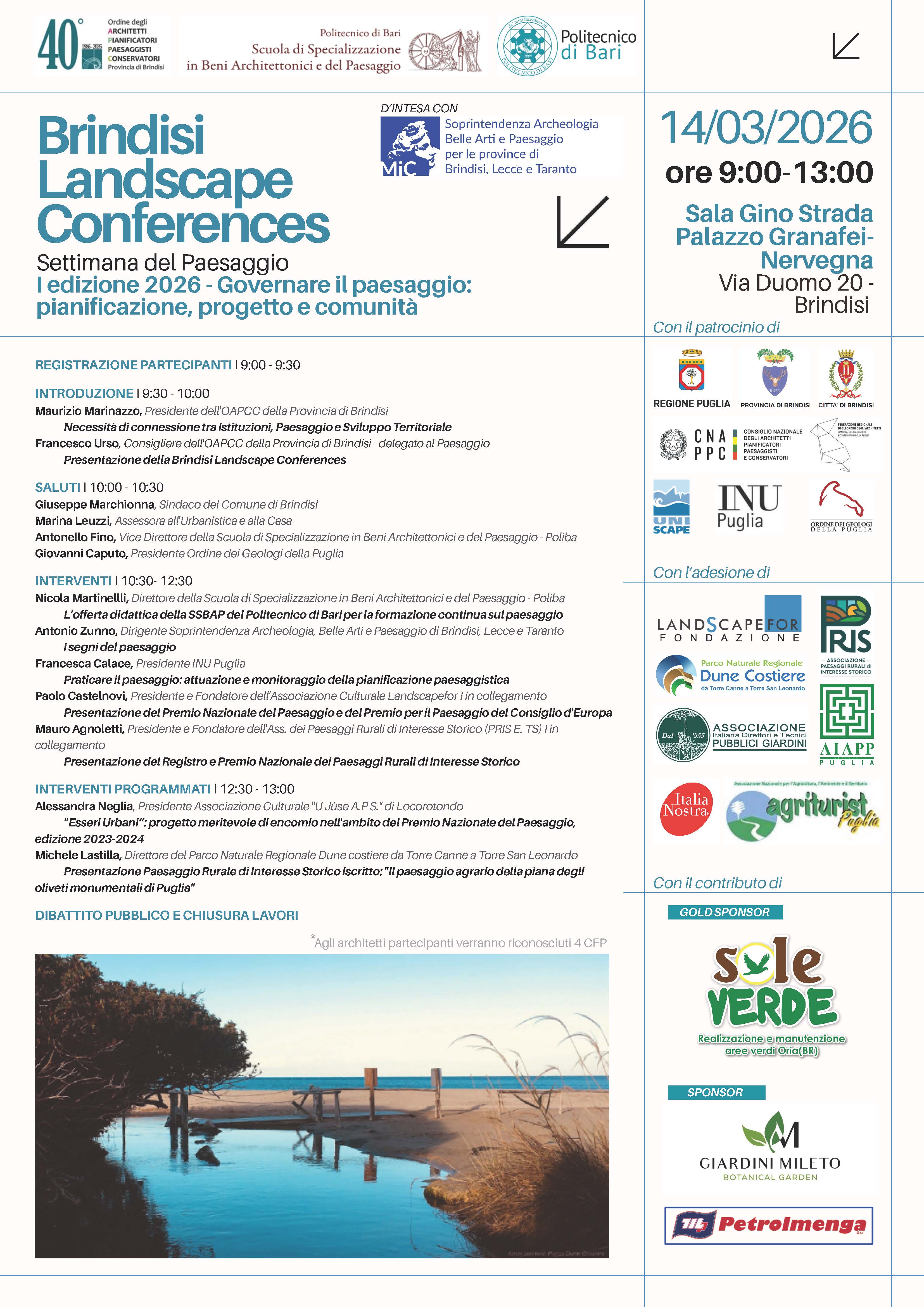 Brindisi Landscape Conferences Poster