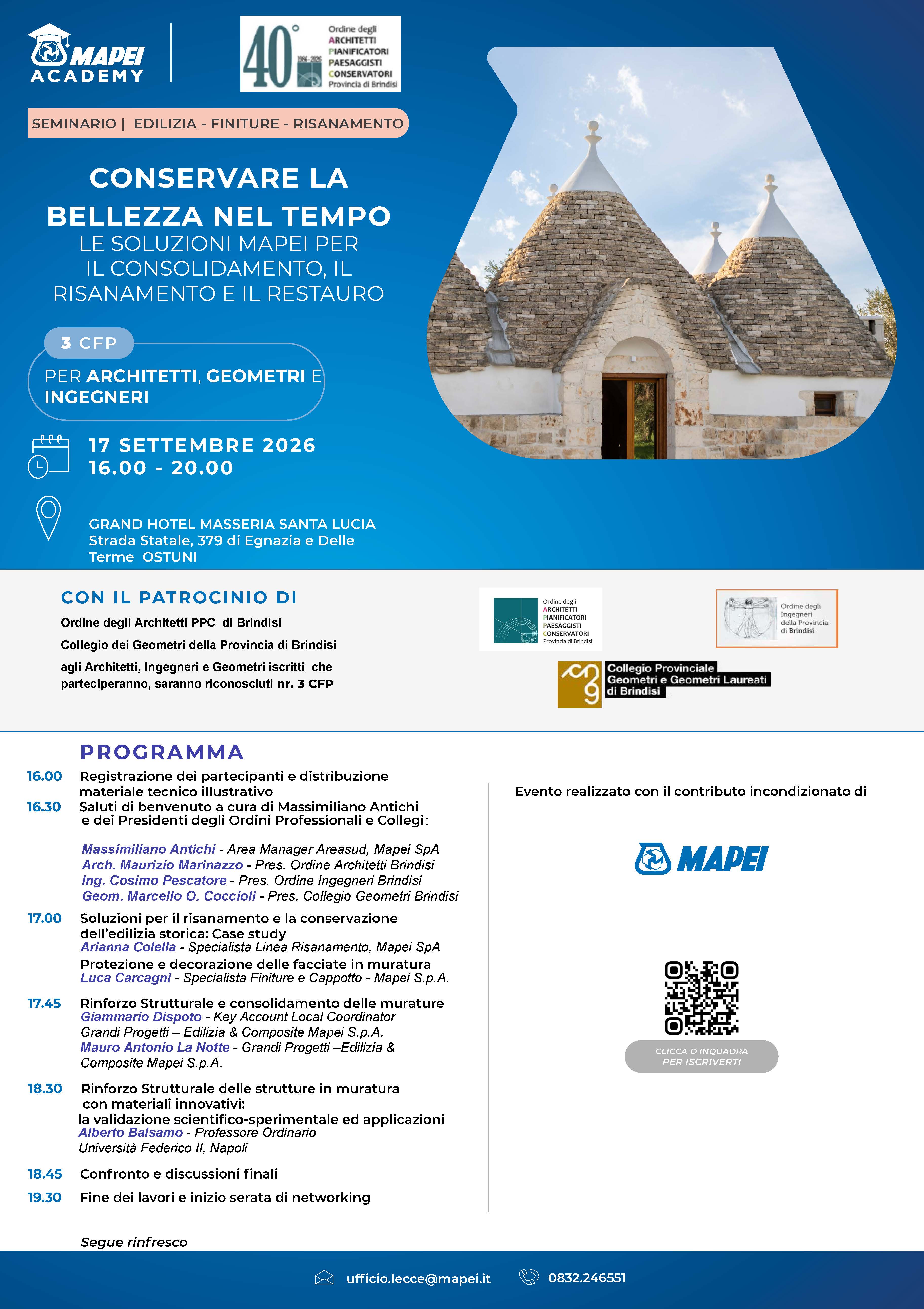 LocandinaArchOstuniMapei
